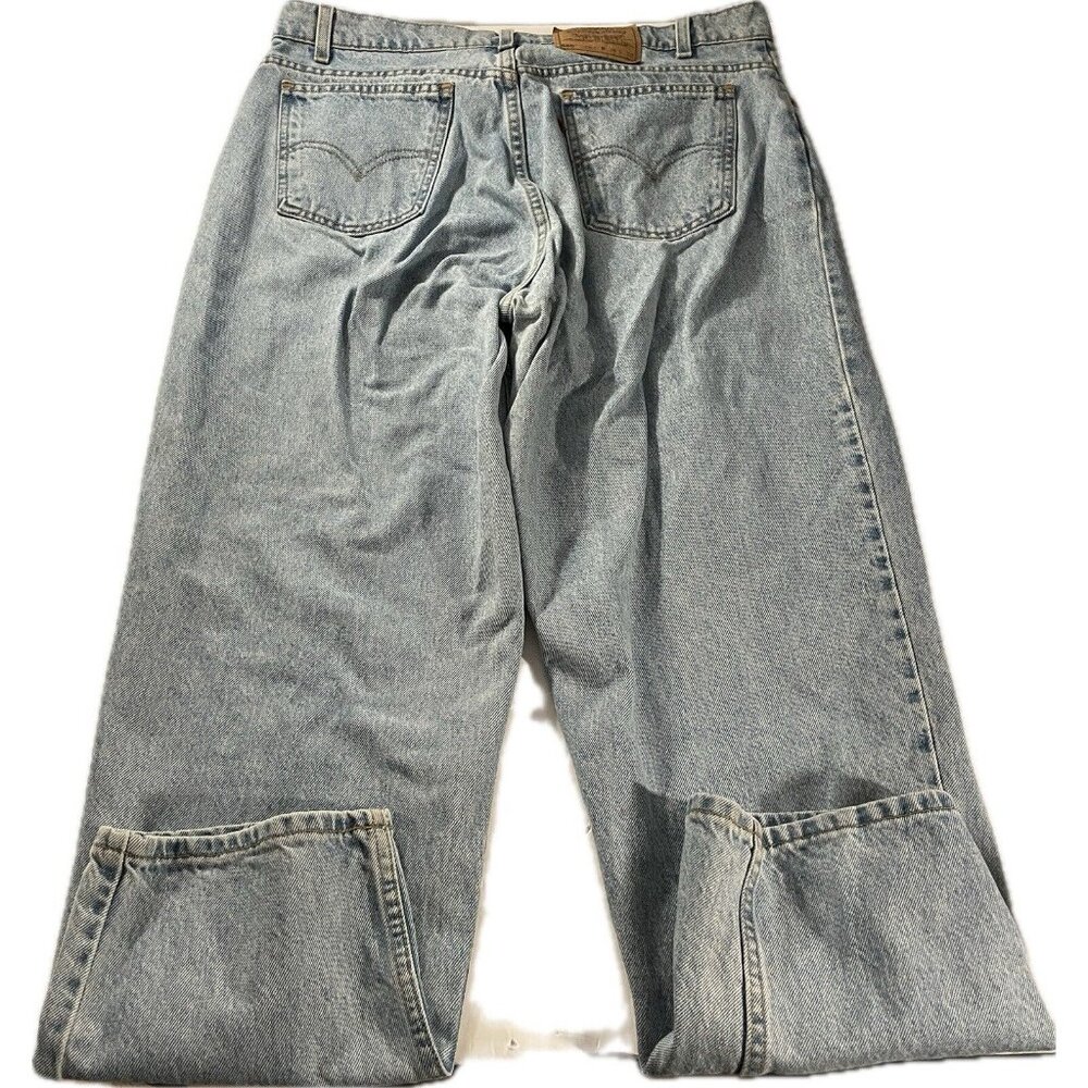 VINTAGE Levis Jeans Men 38x30 Blue 560 Loose Tapered 1990s 90s Orange Tab Grunge - Picture 2 of 16